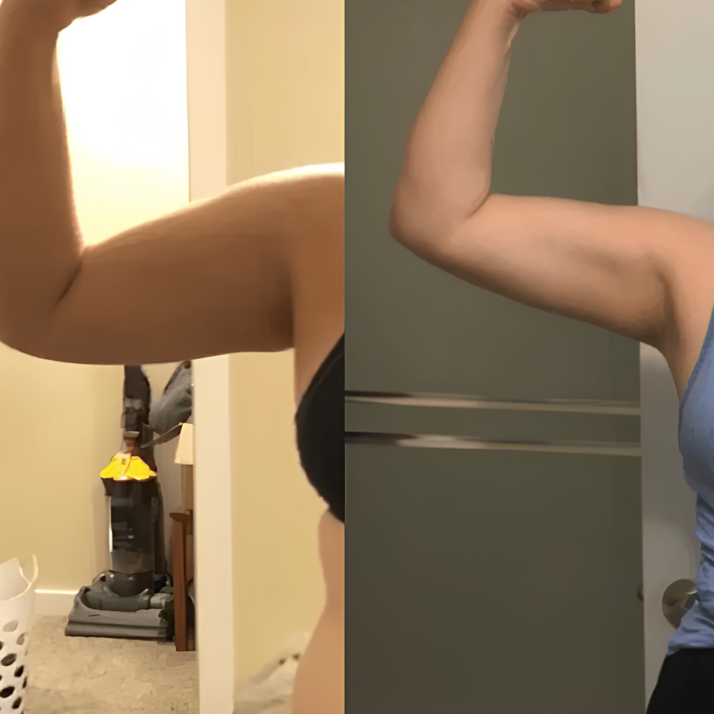 Efekt ćwiczeń z ArmFlow — Agnieszka